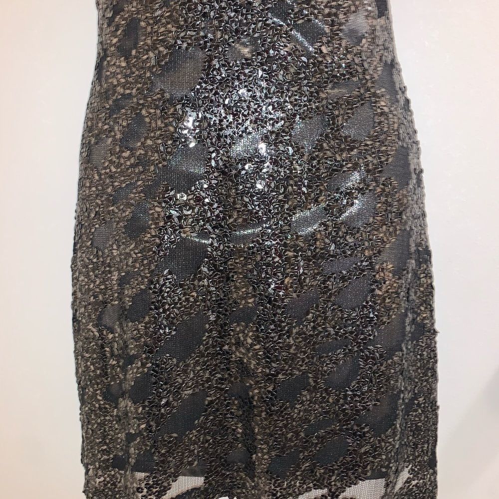 Express Size Medium Stretch Mini Sequence Dress - image 4